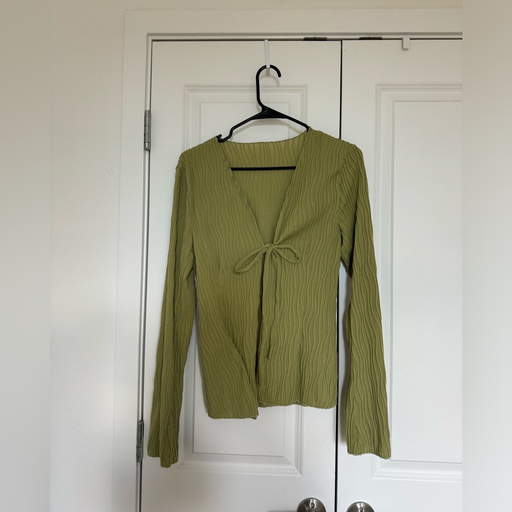 CHARCOAL CLOTHING GREEN TOP
